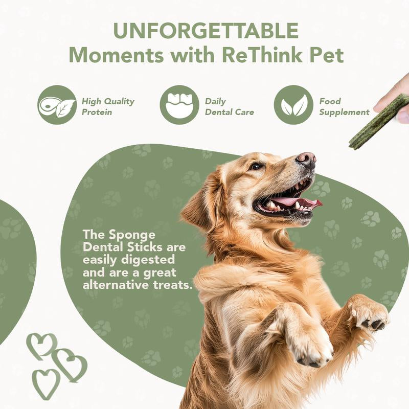 Rethink Pet Premium Dental Sponge Stick, Perfect Fun Dental Care Treats