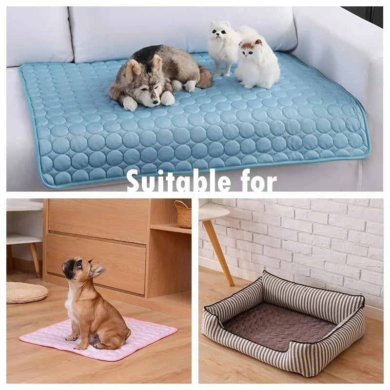 Alfombrilla refrescante para perros, cama fría de verano para mascotas, extragrande, para perros pequeños y grandes, accesorios para mascotas, manta duradera para gatos, sofá, manta de hielo para gatos