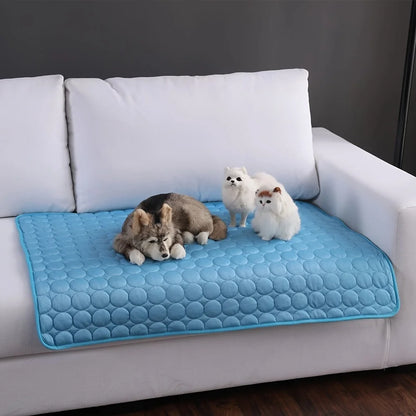 Alfombrilla refrescante para perros, cama fría de verano para mascotas, extragrande, para perros pequeños y grandes, accesorios para mascotas, manta duradera para gatos, sofá, manta de hielo para gatos