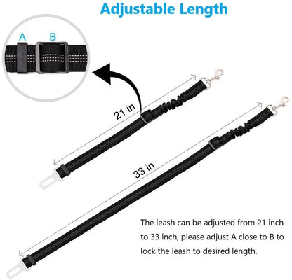 Cinturón de seguridad para perros, correa ajustable para coche, arnés de seguridad para vehículo, cinturón de seguridad elástico para coche.