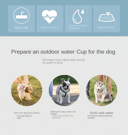 Botella de agua portátil para perros y gatos con almacenamiento de alimentos y contenedor de agua para cachorros, cuenco alimentador para perros, suministros para mascotas de viaje al aire libre