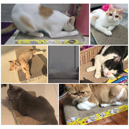 Rascador para gatos, garra afiladora, cartón corrugado, tablero rascador resistente a los arañazos, juguete para gatos, sofá, cojín, cama