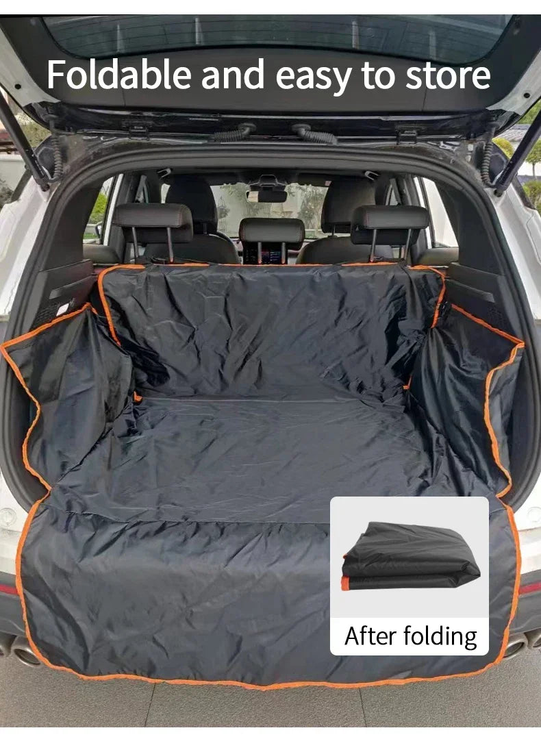 Forro de carga-funda impermeable para asiento de maletero para área de carga trasera, accesorios de ajuste Universal para automóvil
