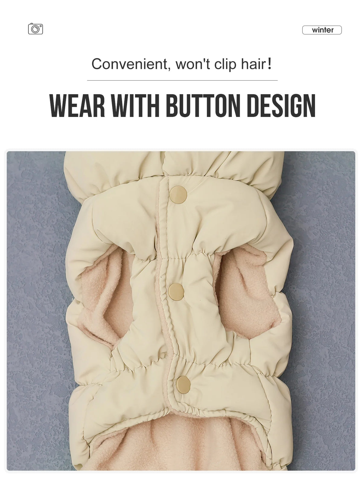 Chaqueta abrigo para perros otoño/invierno, gruesa y cálida de 3 capas, adecuada para perros pequeños a medianos como caniche, Teddy, York