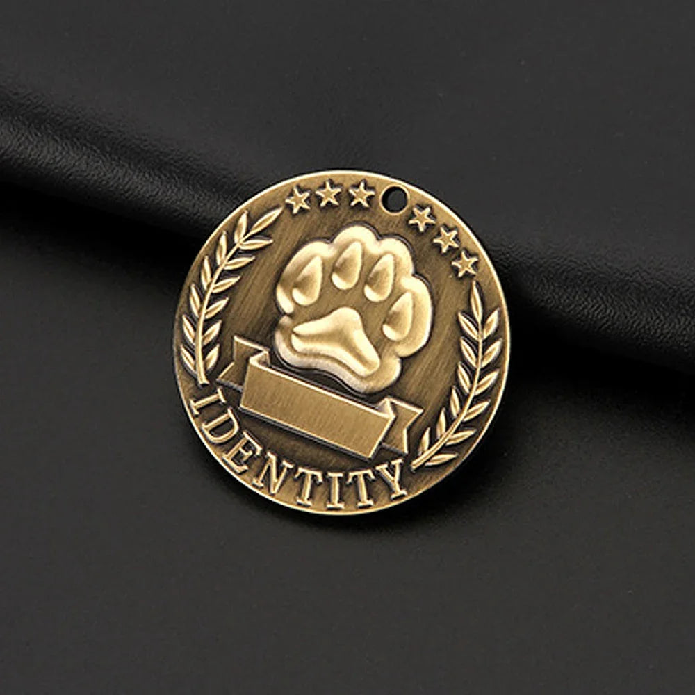 Etiquetas de dirección personalizadas para perros, etiquetas de identificación, etiqueta de perro grabada gratis, Collar de perro personalizado, etiqueta de nombre de perro y gato, identificación de mascota, placa de ident