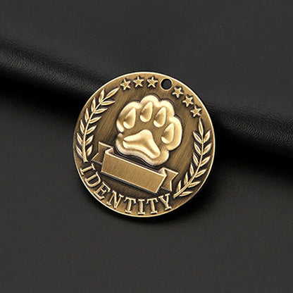 Etiquetas de dirección personalizadas para perros, etiquetas de identificación, etiqueta de perro grabada gratis, Collar de perro personalizado, etiqueta de nombre de perro y gato, identificación de mascota, placa de ident