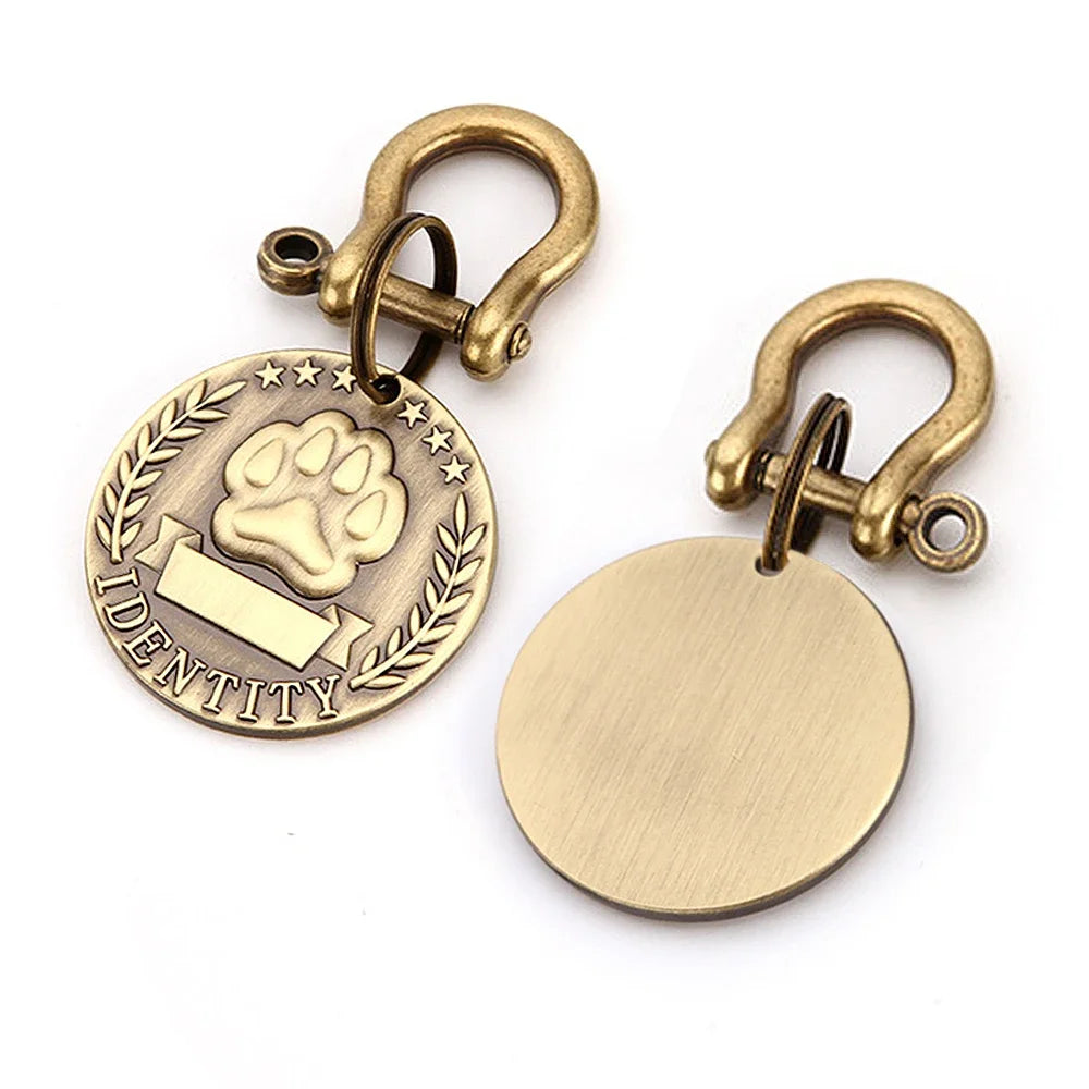 Etiquetas de dirección personalizadas para perros, etiquetas de identificación, etiqueta de perro grabada gratis, Collar de perro personalizado, etiqueta de nombre de perro y gato, identificación de mascota, placa de ident