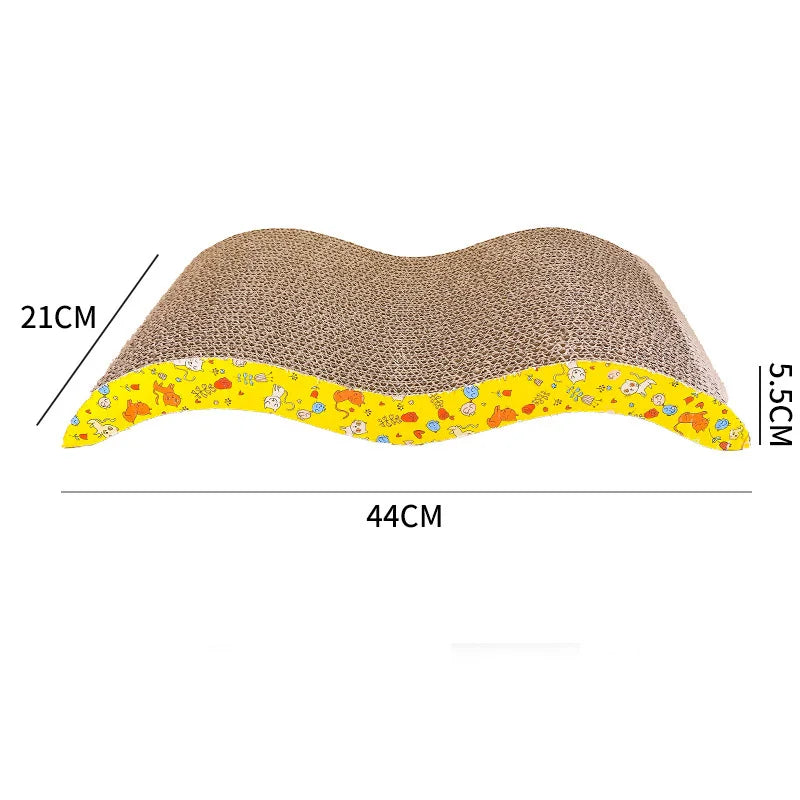 Rascador para gatos, garra afiladora, cartón corrugado, tablero rascador resistente a los arañazos, juguete para gatos, sofá, cojín, cama