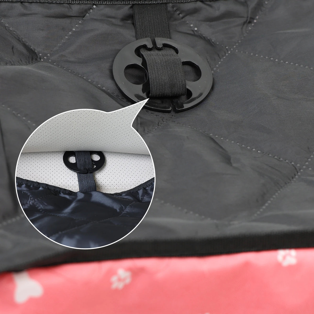 Asiento de auto para perros con bolsillos de almacenamiento, funda Universal para asiento de mascotas para perros pequeños y medianos, antideslizante y bolsa de seguridad