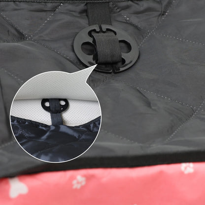 Asiento de auto para perros con bolsillos de almacenamiento, funda Universal para asiento de mascotas para perros pequeños y medianos, antideslizante y bolsa de seguridad