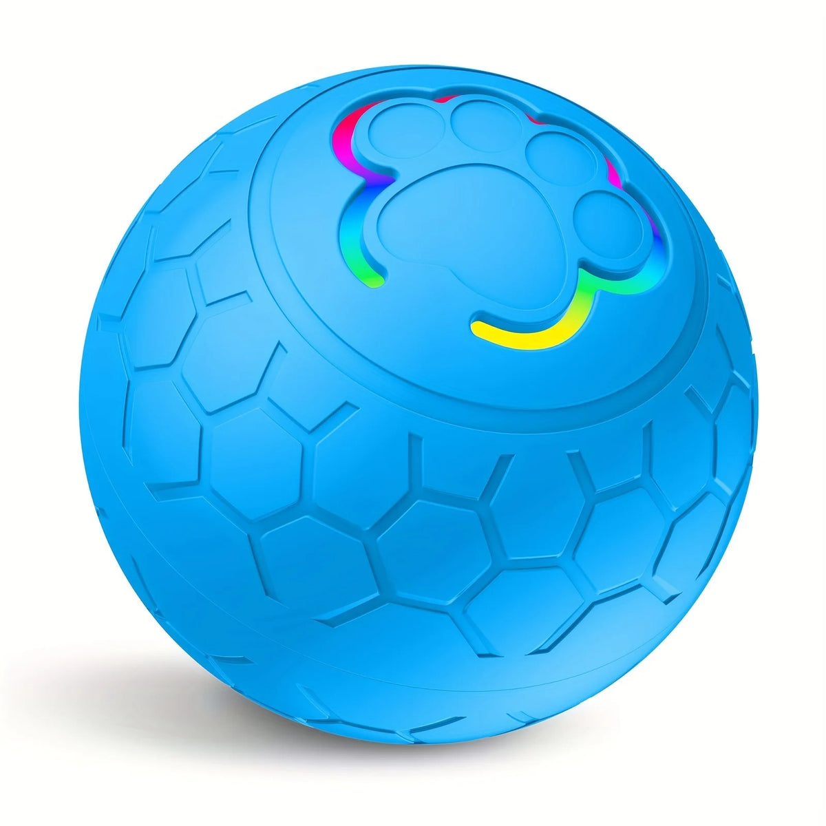 Pelota de juguete inteligente para perros, electrónica, interactiva, con USB, automática, con rebote y luces RGB, ideal para cachorros y gatos.