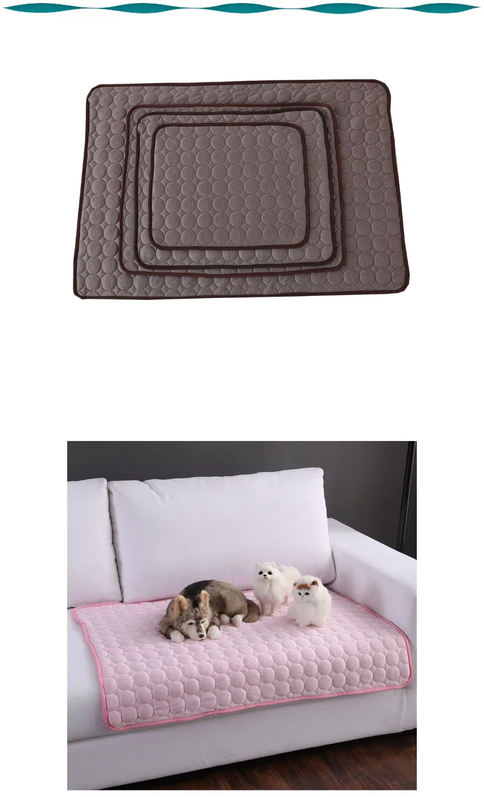 Alfombrilla refrescante para perros, cama fría de verano para mascotas, extragrande, para perros pequeños y grandes, accesorios para mascotas, manta duradera para gatos, sofá, manta de hielo para gatos