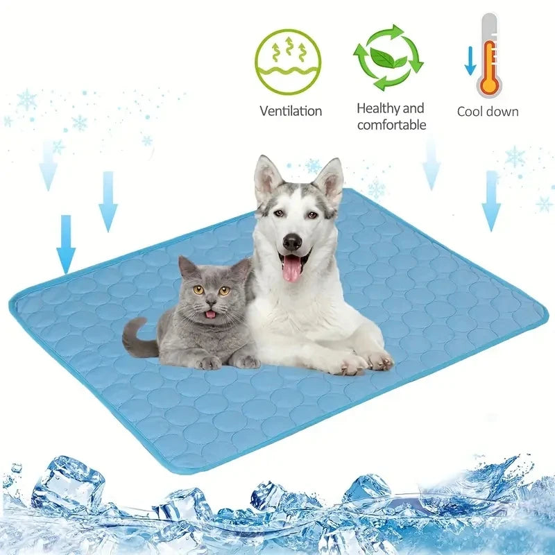 Alfombrilla refrescante para perros, cama fría de verano para mascotas, extragrande, para perros pequeños y grandes, accesorios para mascotas, manta duradera para gatos, sofá, manta de hielo para gatos