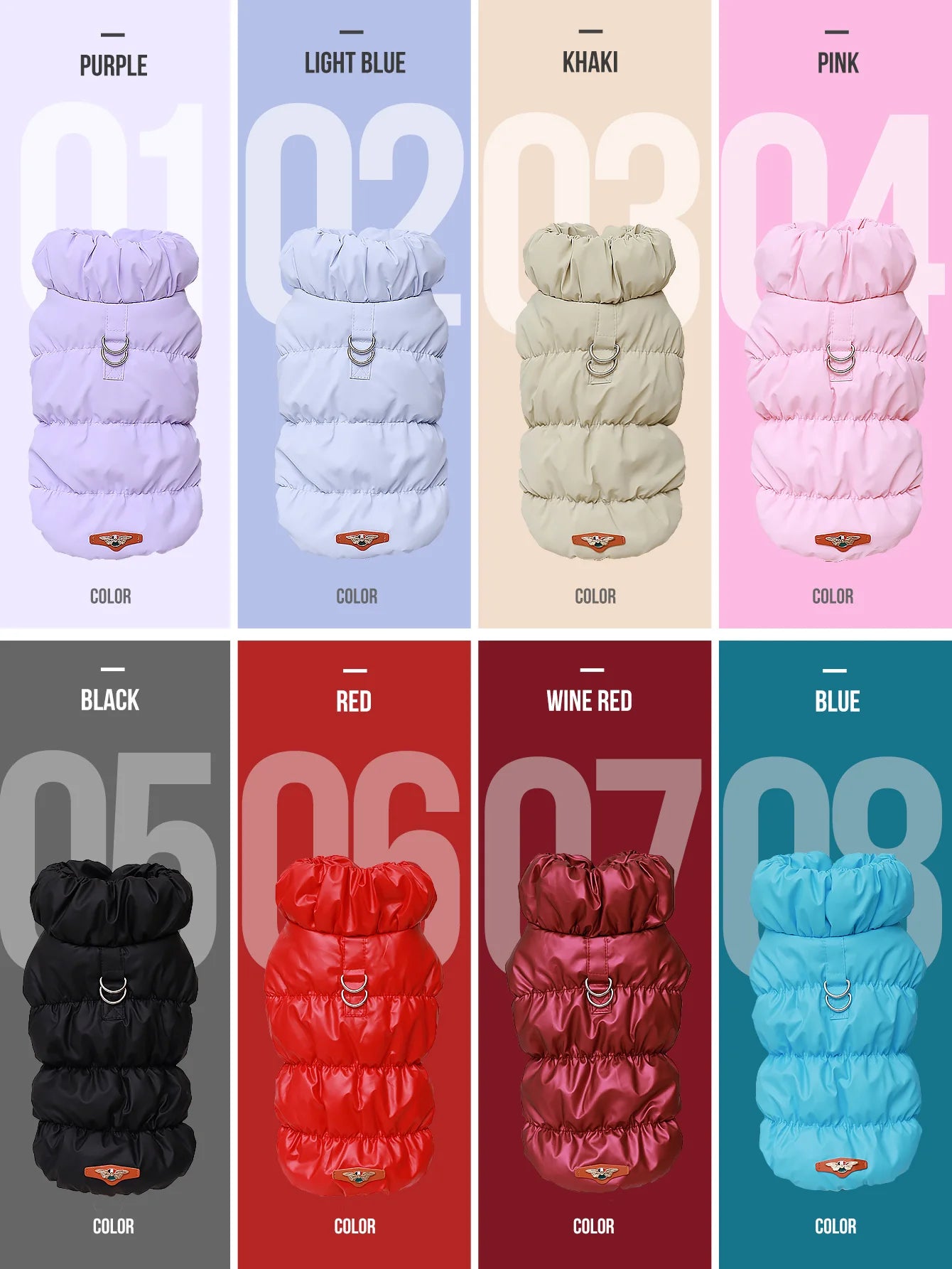 Chaqueta abrigo para perros otoño/invierno, gruesa y cálida de 3 capas, adecuada para perros pequeños a medianos como caniche, Teddy, York