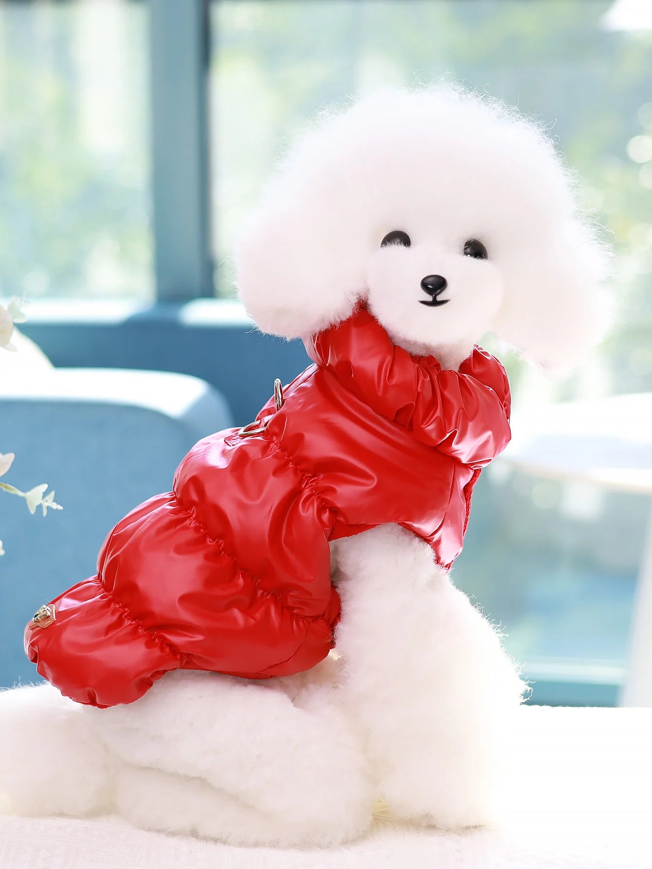 Chaqueta abrigo para perros otoño/invierno, gruesa y cálida de 3 capas, adecuada para perros pequeños a medianos como caniche, Teddy, York