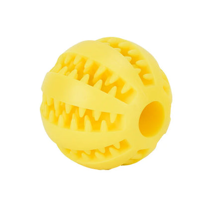 Pelota de juguete para perros, pelotas de goma interactivas, juguetes para masticar para cachorros, pelota para limpiar dientes de mascotas, comedero para gatos, pelotas de silicona para comer.