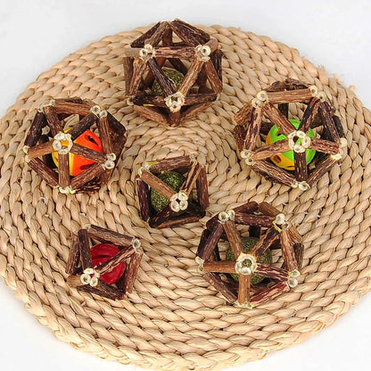 Juguete de bola de hierba gatera, juguete masticable para gatitos, dientes limpios para gatos, palo Matatabi saludable, juguete interactivo para gatos