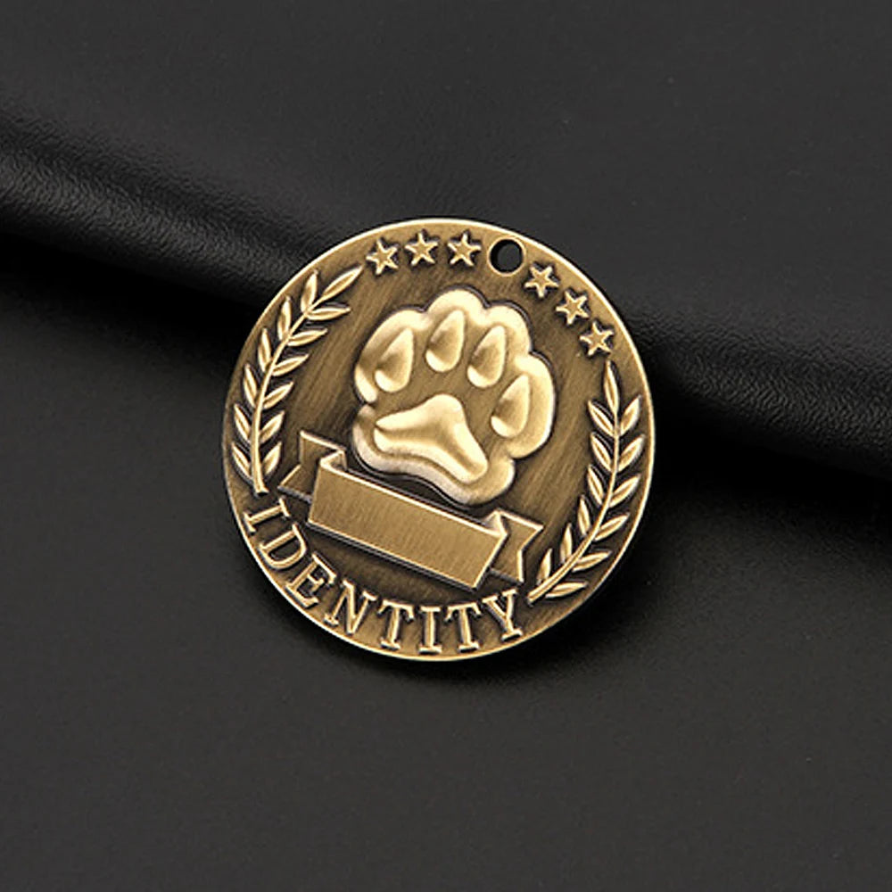 Etiquetas de dirección personalizadas para perros, etiquetas de identificación, etiqueta de perro grabada gratis, Collar de perro personalizado, etiqueta de nombre de perro y gato, identificación de mascota, placa de ident