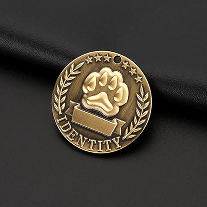 Etiquetas de dirección personalizadas para perros, etiquetas de identificación, etiqueta de perro grabada gratis, Collar de perro personalizado, etiqueta de nombre de perro y gato, identificación de mascota, placa de ident