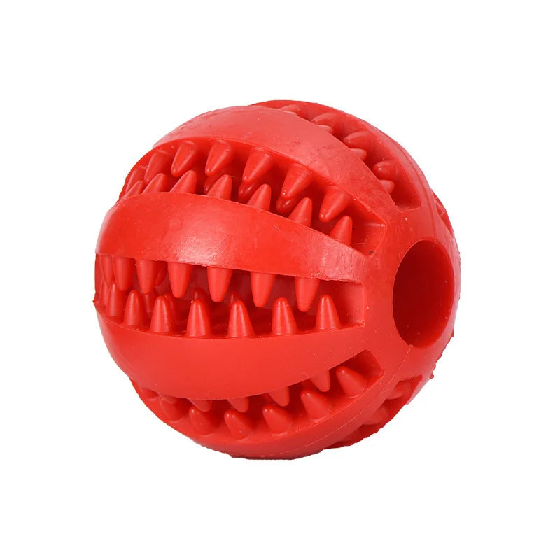Pelota de juguete para perros, pelotas de goma interactivas, juguetes para masticar para cachorros, pelota para limpiar dientes de mascotas, comedero para gatos, pelotas de silicona para comer.