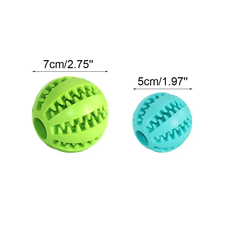 Pelota de juguete para perros, pelotas de goma interactivas, juguetes para masticar para cachorros, pelota para limpiar dientes de mascotas, comedero para gatos, pelotas de silicona para comer.