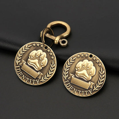 Etiquetas de dirección personalizadas para perros, etiquetas de identificación, etiqueta de perro grabada gratis, Collar de perro personalizado, etiqueta de nombre de perro y gato, identificación de mascota, placa de ident