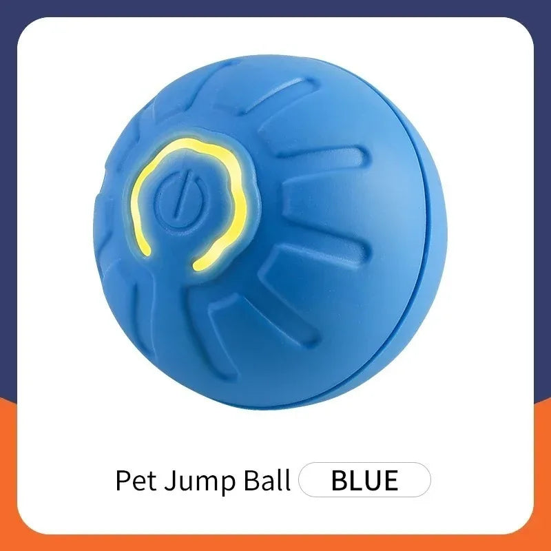 Pelota de juguete inteligente para perros, electrónica, interactiva, con USB, automática, con rebote y luces RGB, ideal para cachorros y gatos.