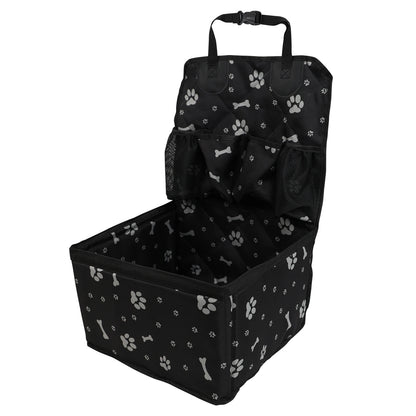 Asiento de auto para perros con bolsillos de almacenamiento, funda Universal para asiento de mascotas para perros pequeños y medianos, antideslizante y bolsa de seguridad