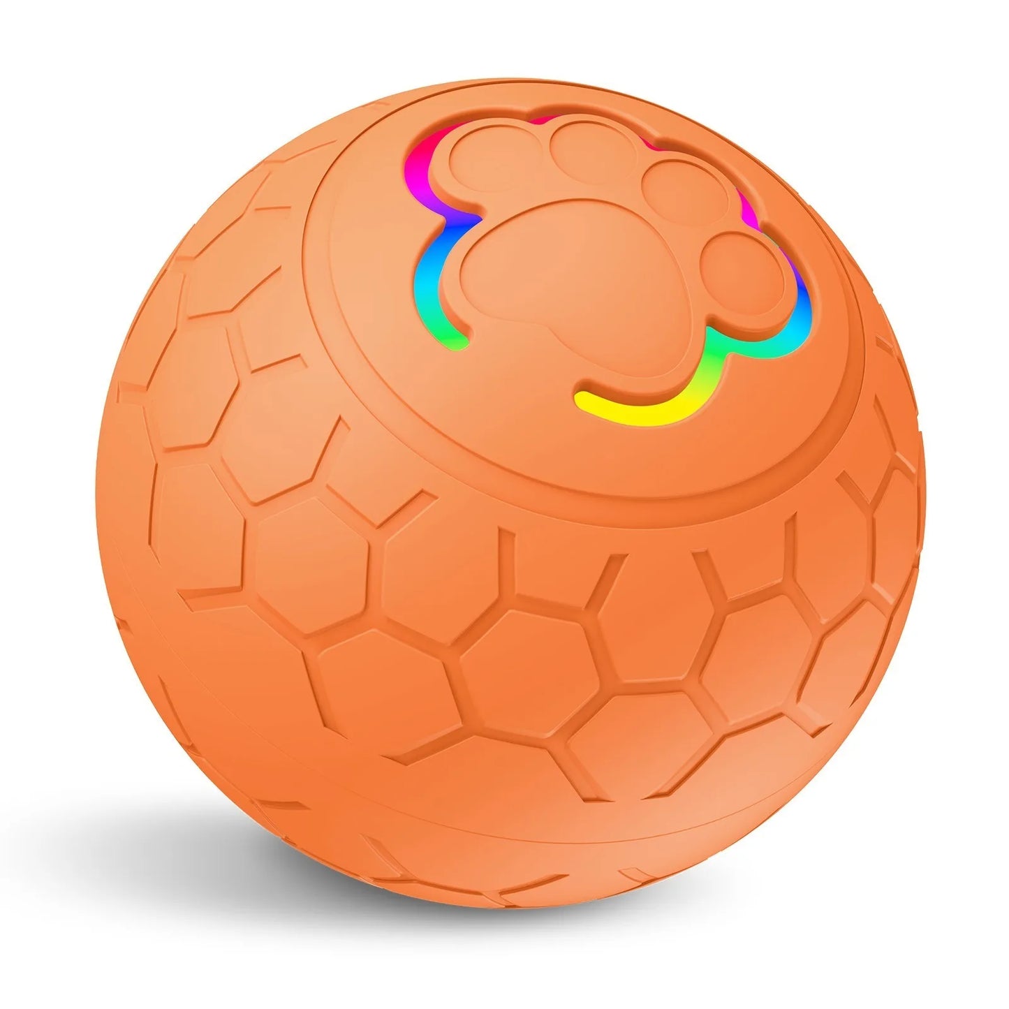 Pelota de juguete inteligente para perros, electrónica, interactiva, con USB, automática, con rebote y luces RGB, ideal para cachorros y gatos.