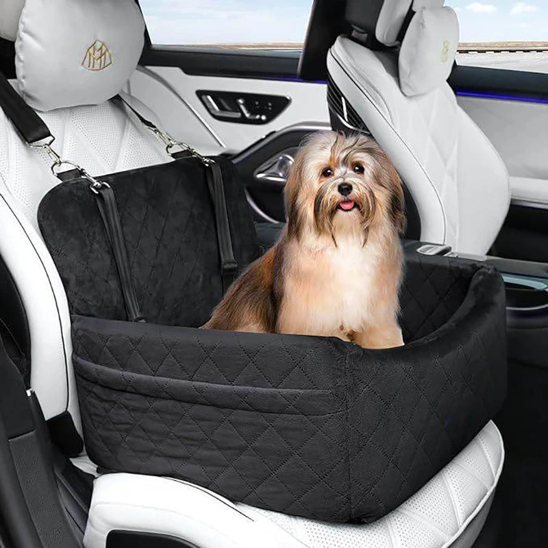 Asiento de auto  seguridad para mascotas antideslizante para cachorro, gato es  lavable para fila delantera y trasera.