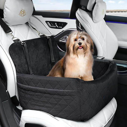 Asiento de auto  seguridad para mascotas antideslizante para cachorro, gato es  lavable para fila delantera y trasera.