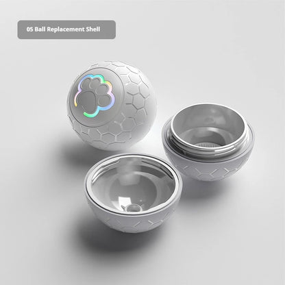 Pelota de juguete inteligente para perros, electrónica, interactiva, con USB, automática, con rebote y luces RGB, ideal para cachorros y gatos.