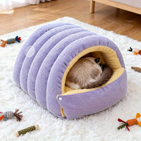 Cama cálida para gatos de invierno, casa cálida para mascotas, nido para dormir para mascotas, calidez gruesa, cama para dormir suave para gatitos, cueva para gatos, calidez para perros y gatos