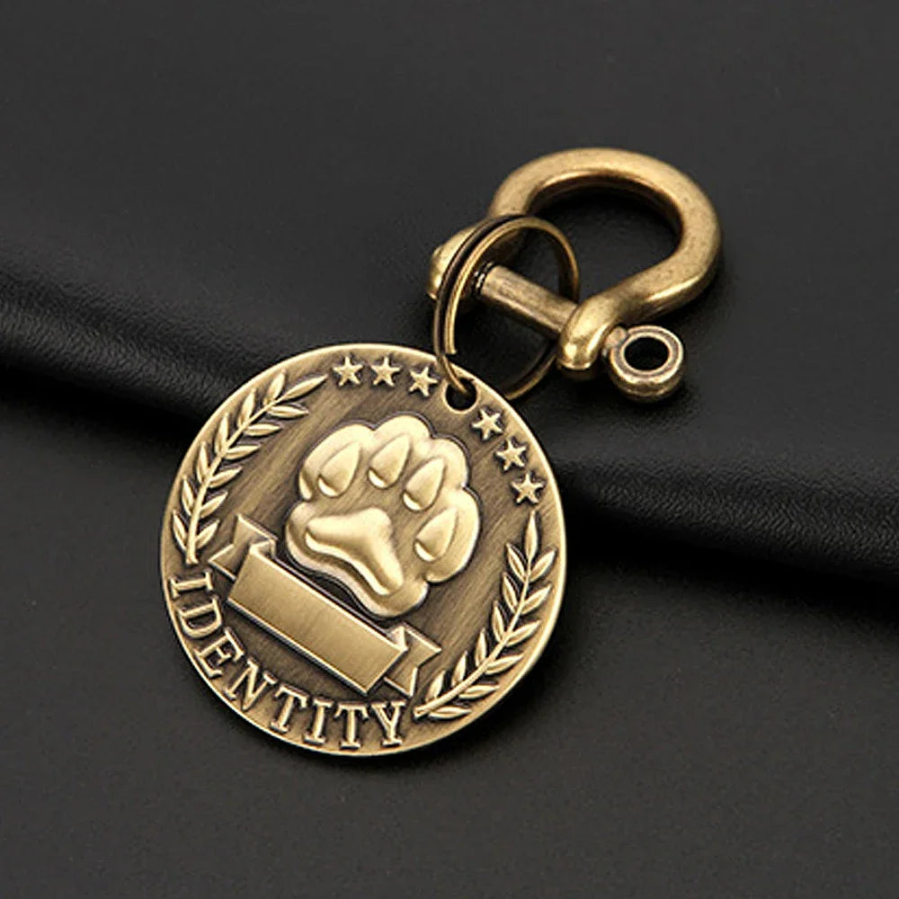 Etiquetas de dirección personalizadas para perros, etiquetas de identificación, etiqueta de perro grabada gratis, Collar de perro personalizado, etiqueta de nombre de perro y gato, identificación de mascota, placa de ident