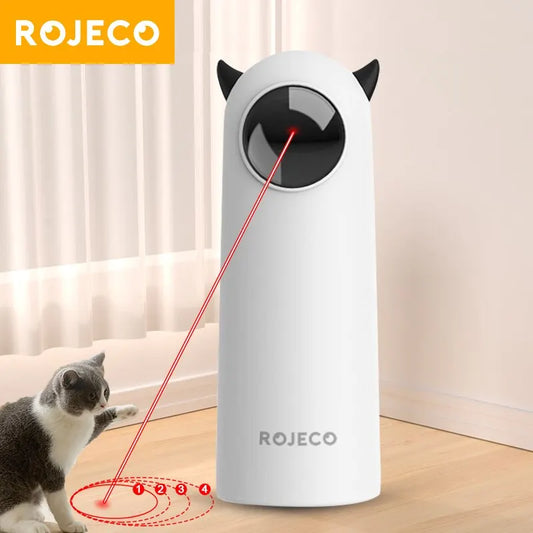 Juguete Láser Interactivo ROJECO para Gatos - Estimulación Mental y Ejercicio