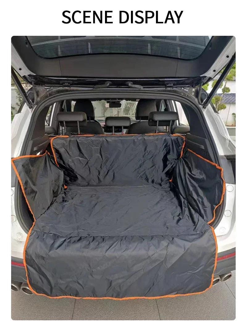 Forro de carga-funda impermeable para asiento de maletero para área de carga trasera, accesorios de ajuste Universal para automóvil
