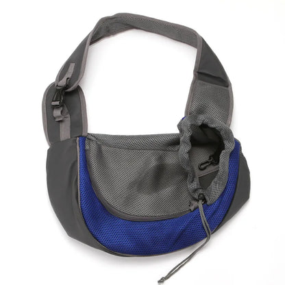 Bolso de hombro de malla Oxford para mascotas, cómoda para viaje al aire libre, S/L