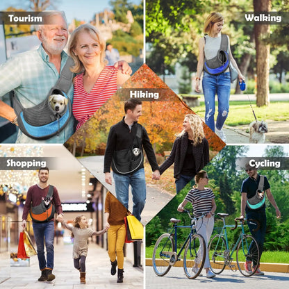 Bolso de hombro de malla Oxford para mascotas, cómoda para viaje al aire libre, S/L