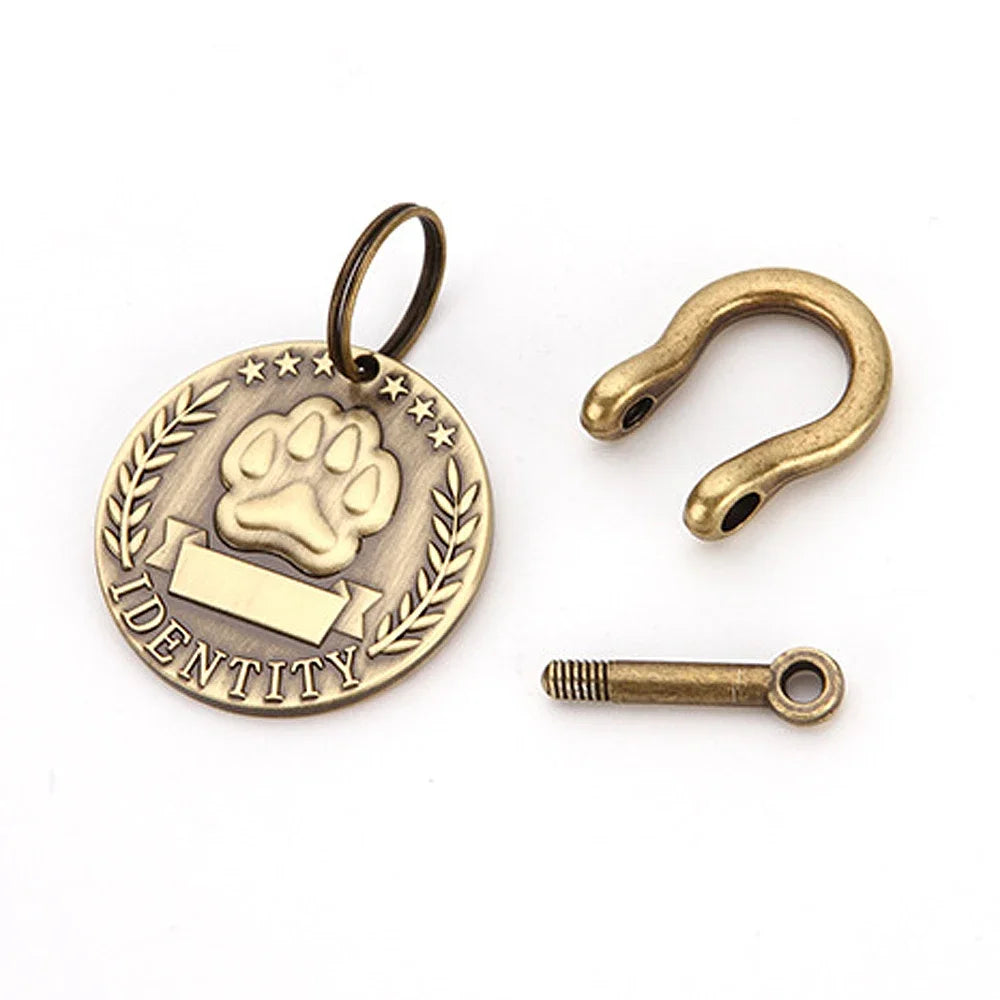 Etiquetas de dirección personalizadas para perros, etiquetas de identificación, etiqueta de perro grabada gratis, Collar de perro personalizado, etiqueta de nombre de perro y gato, identificación de mascota, placa de ident