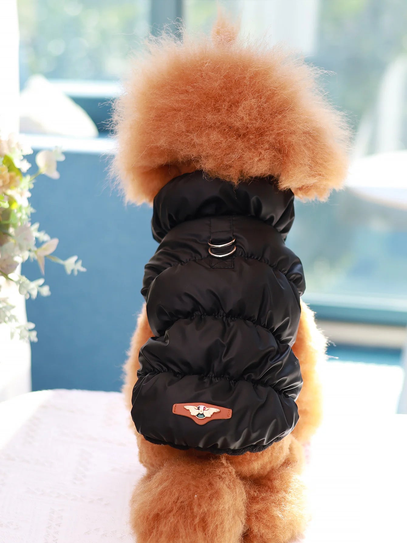 Chaqueta abrigo para perros otoño/invierno, gruesa y cálida de 3 capas, adecuada para perros pequeños a medianos como caniche, Teddy, York