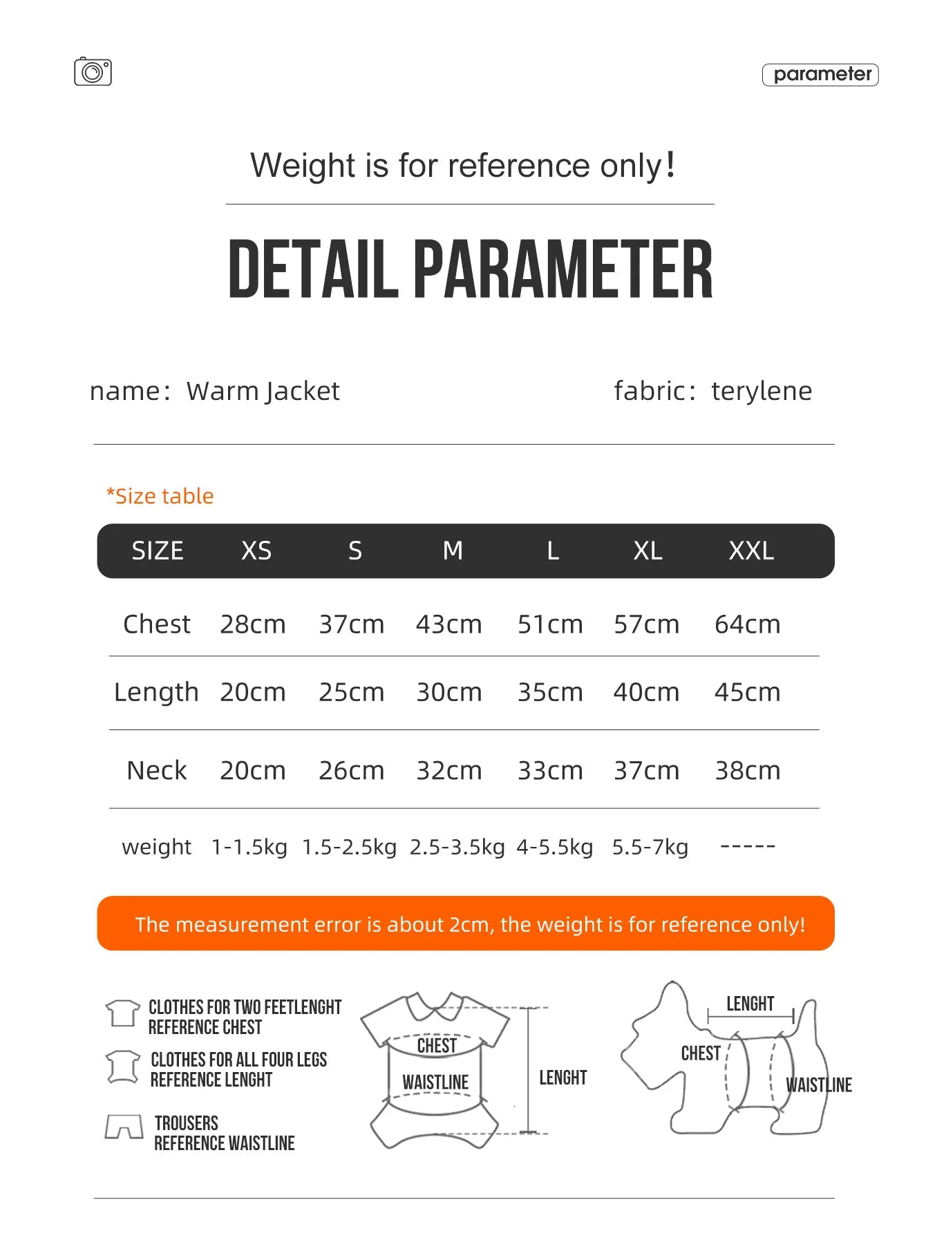 Chaqueta abrigo para perros otoño/invierno, gruesa y cálida de 3 capas, adecuada para perros pequeños a medianos como caniche, Teddy, York