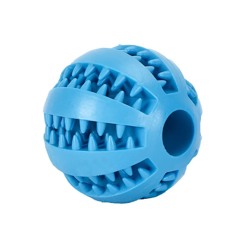 Pelota de juguete para perros, pelotas de goma interactivas, juguetes para masticar para cachorros, pelota para limpiar dientes de mascotas, comedero para gatos, pelotas de silicona para comer.