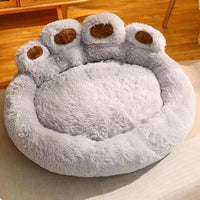 Cat Cartoon Bear Paw Design Pet Bed, Soft Plush Pet Nest for Daily Use, Spring Warm Pet Bed for Dog & Cat