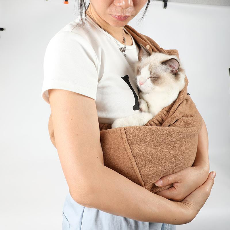 Yunpawpet Large Pet Sling Carrier - Handsfree Cat Sling Carrier Pouch for Chinchillas, Hedgehogs, Puppies, Sugar Gliders, Guinea Pigs, Rabbits, Kittens Etc.