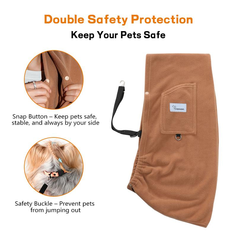 Yunpawpet Large Pet Sling Carrier - Handsfree Cat Sling Carrier Pouch for Chinchillas, Hedgehogs, Puppies, Sugar Gliders, Guinea Pigs, Rabbits, Kittens Etc.