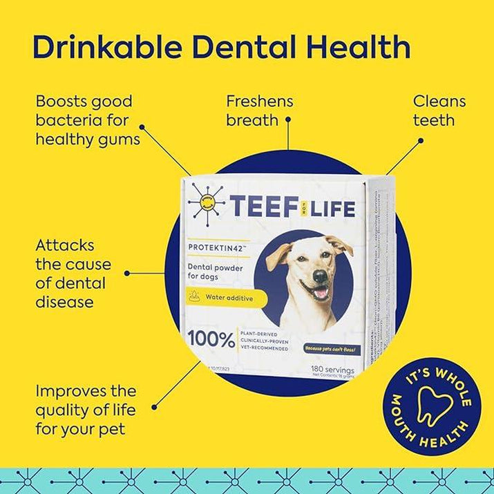 TEEF for Life - Protektin42™ - Kit: Prebiotic Dental Powder for Dogs